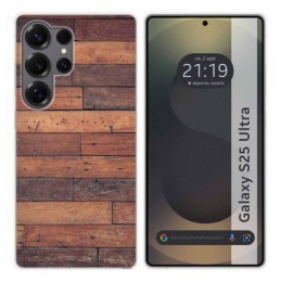 Funda Silicona para Samsung Galaxy S25 Ultra 5G diseño Madera 03 Dibujos