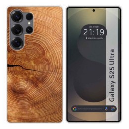 Funda Silicona para Samsung Galaxy S25 Ultra 5G diseño Madera 04 Dibujos