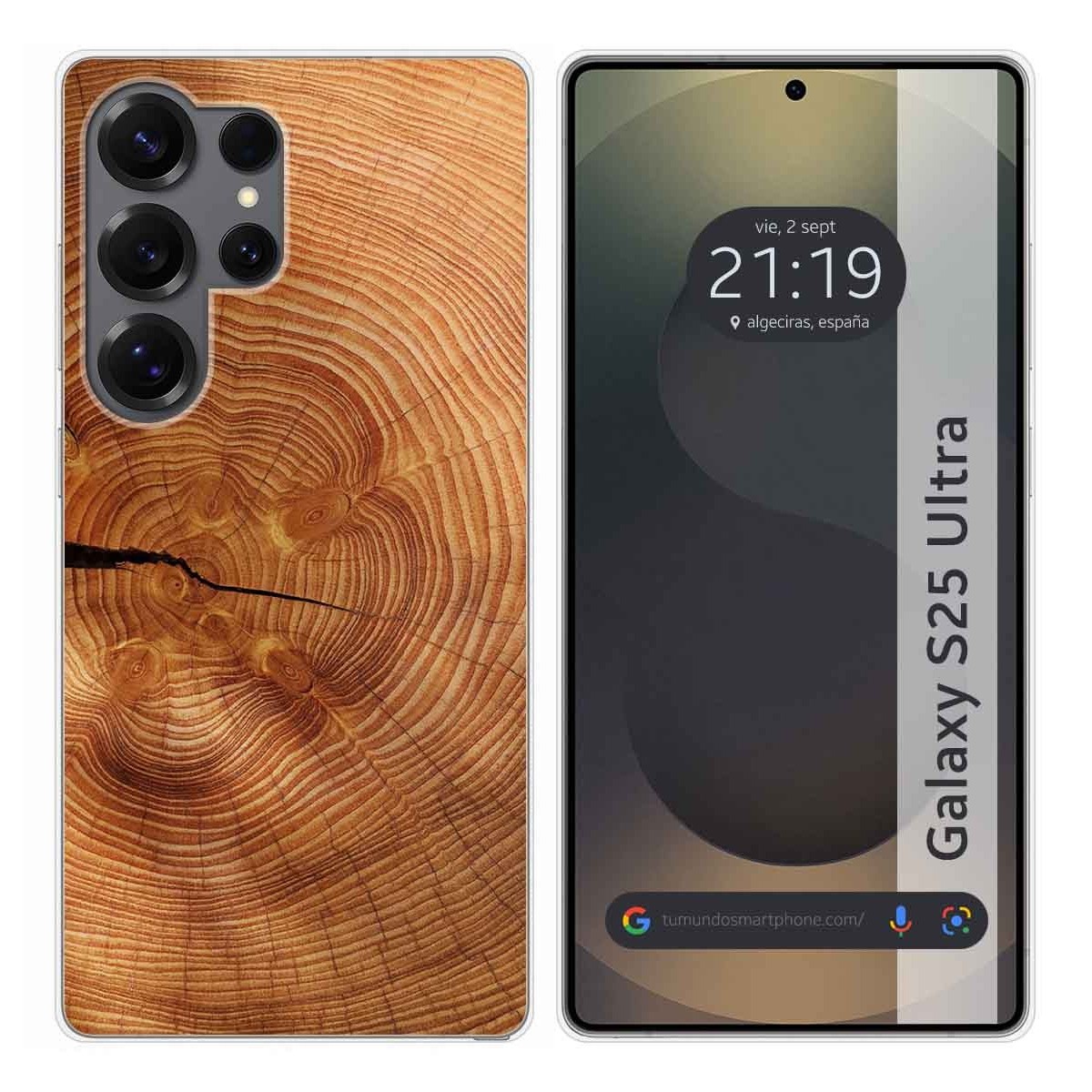 Funda Silicona para Samsung Galaxy S25 Ultra 5G diseño Madera 04 Dibujos