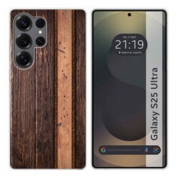 Funda Silicona para Samsung Galaxy S25 Ultra 5G diseño Madera 05 Dibujos