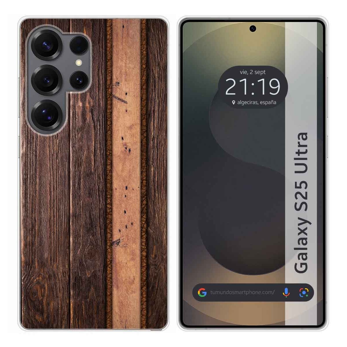 Funda Silicona para Samsung Galaxy S25 Ultra 5G diseño Madera 05 Dibujos