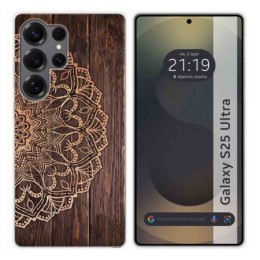 Funda Silicona para Samsung Galaxy S25 Ultra 5G diseño Madera 06 Dibujos