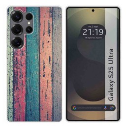 Funda Silicona para Samsung Galaxy S25 Ultra 5G diseño Madera 10 Dibujos