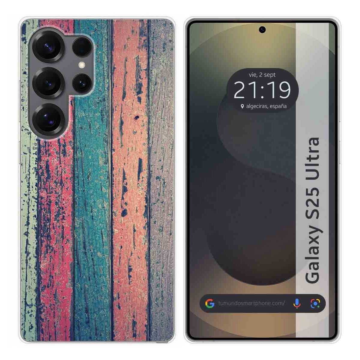 Funda Silicona para Samsung Galaxy S25 Ultra 5G diseño Madera 10 Dibujos