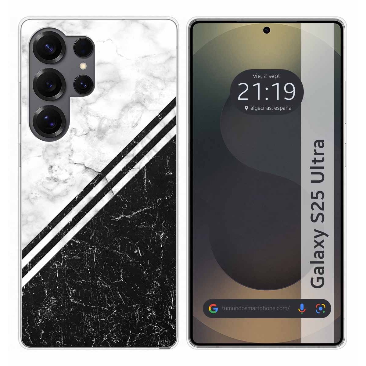 Funda Silicona para Samsung Galaxy S25 Ultra 5G diseño Mármol 01 Dibujos