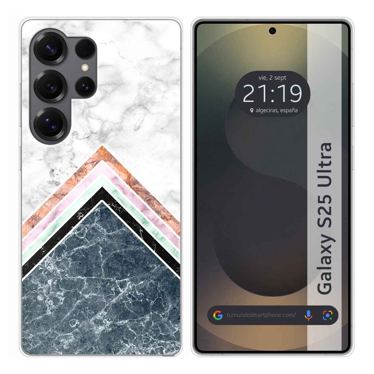 Funda Silicona para Samsung Galaxy S25 Ultra 5G diseño Mármol 05 Dibujos