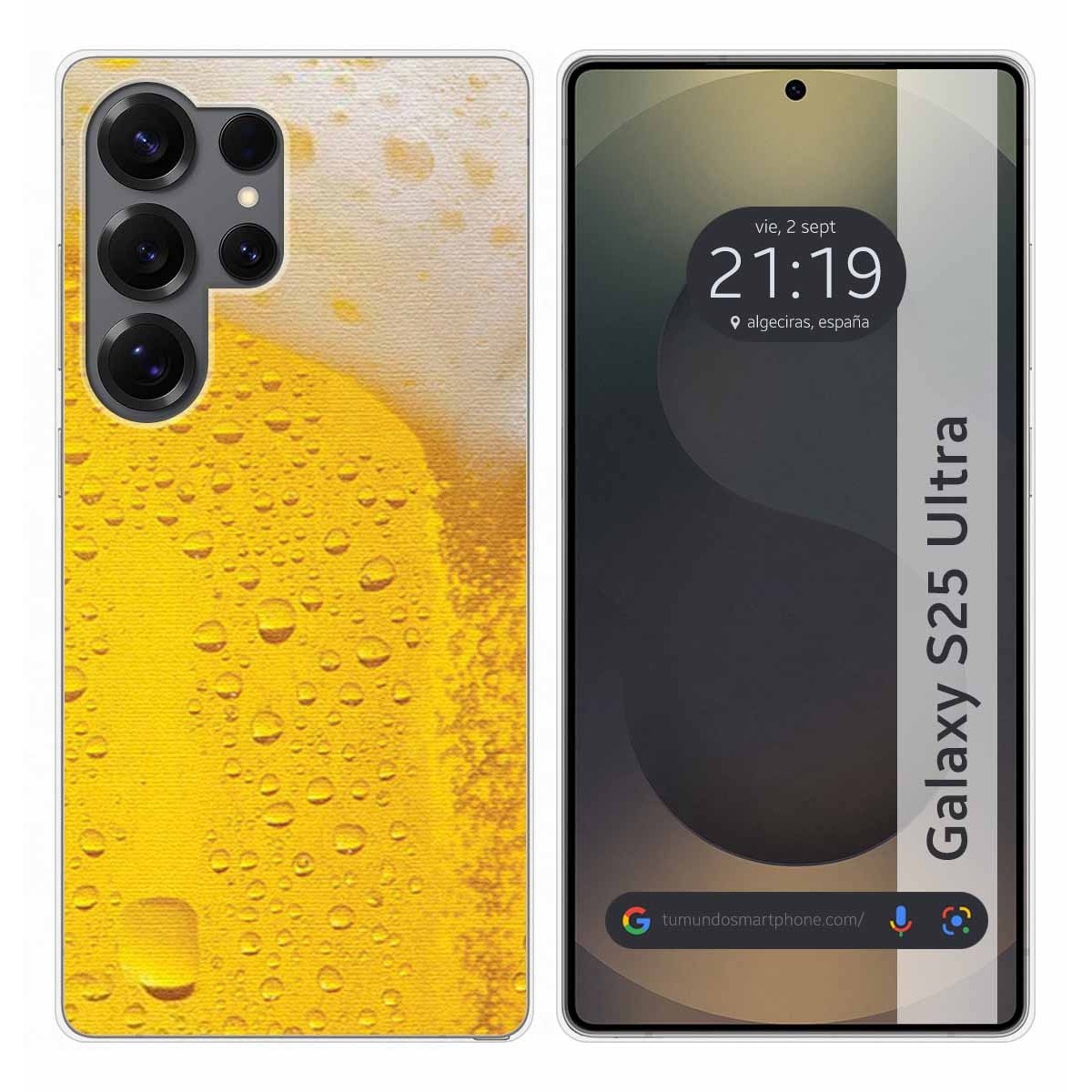 Funda Silicona para Samsung Galaxy S25 Ultra 5G diseño Cerveza Dibujos