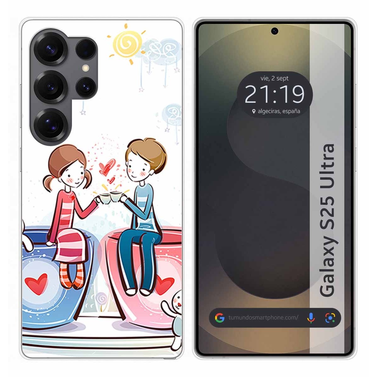 Funda Silicona para Samsung Galaxy S25 Ultra 5G diseño Café Dibujos