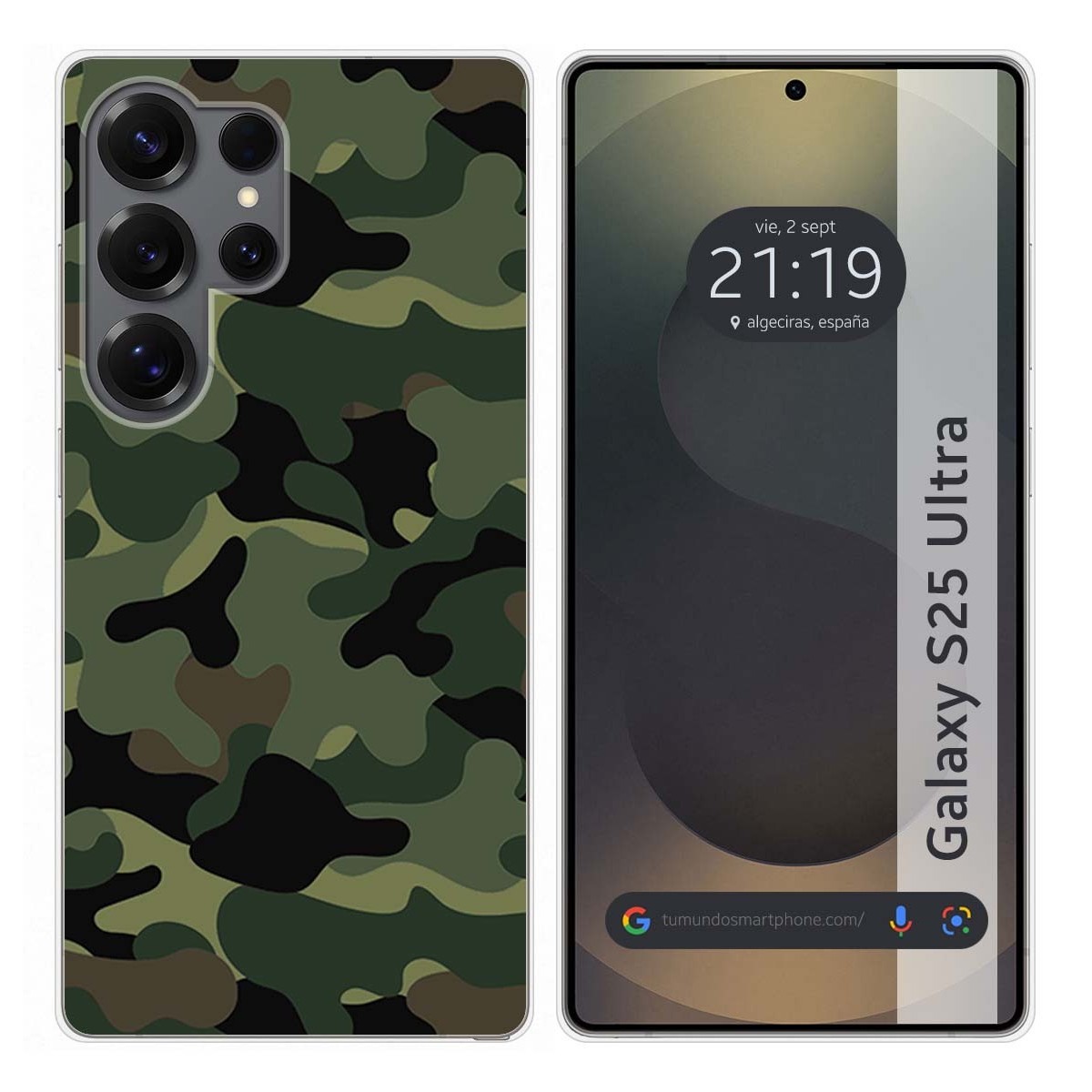 Funda Silicona para Samsung Galaxy S25 Ultra 5G diseño Camuflaje Dibujos
