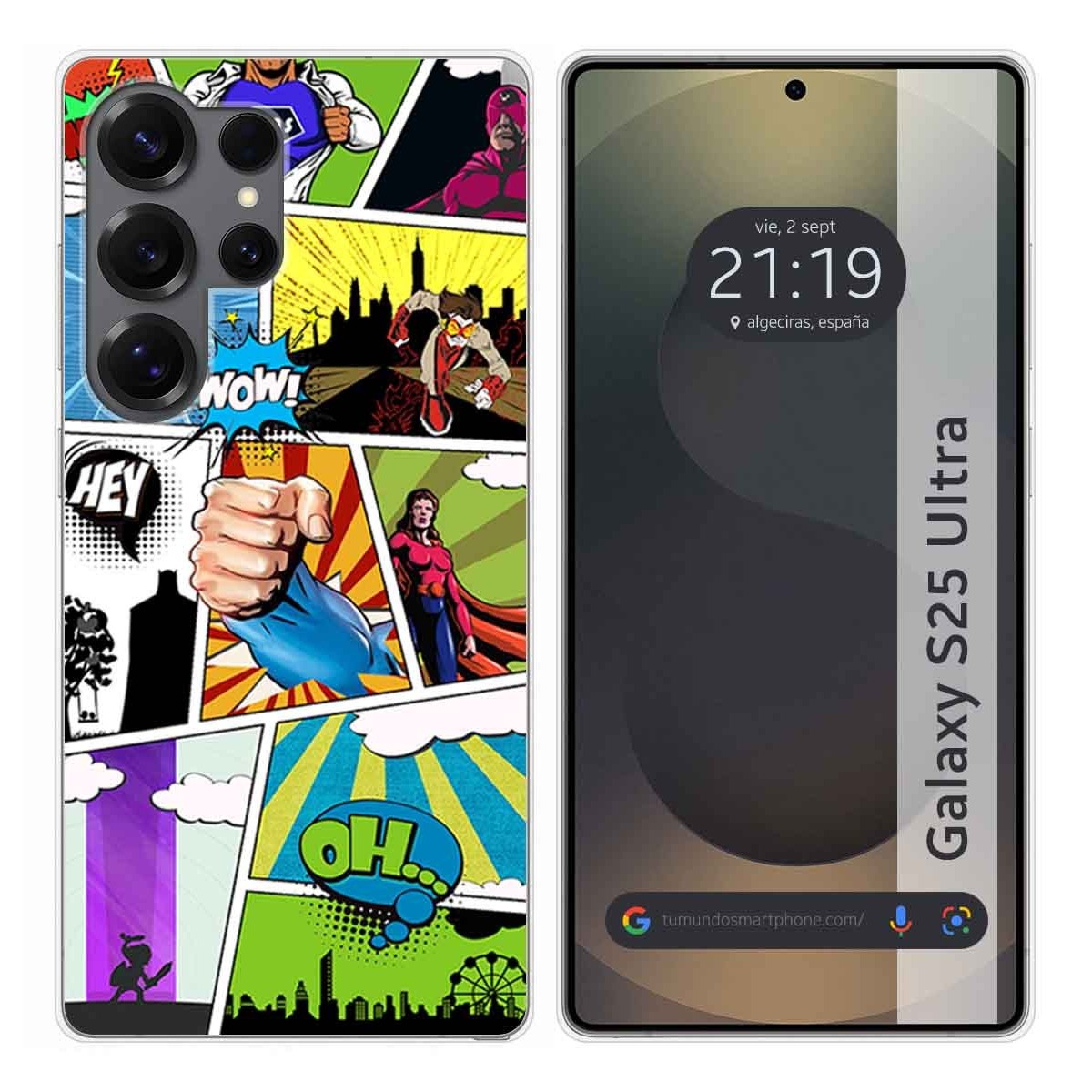 Funda Silicona para Samsung Galaxy S25 Ultra 5G diseño Comic Dibujos