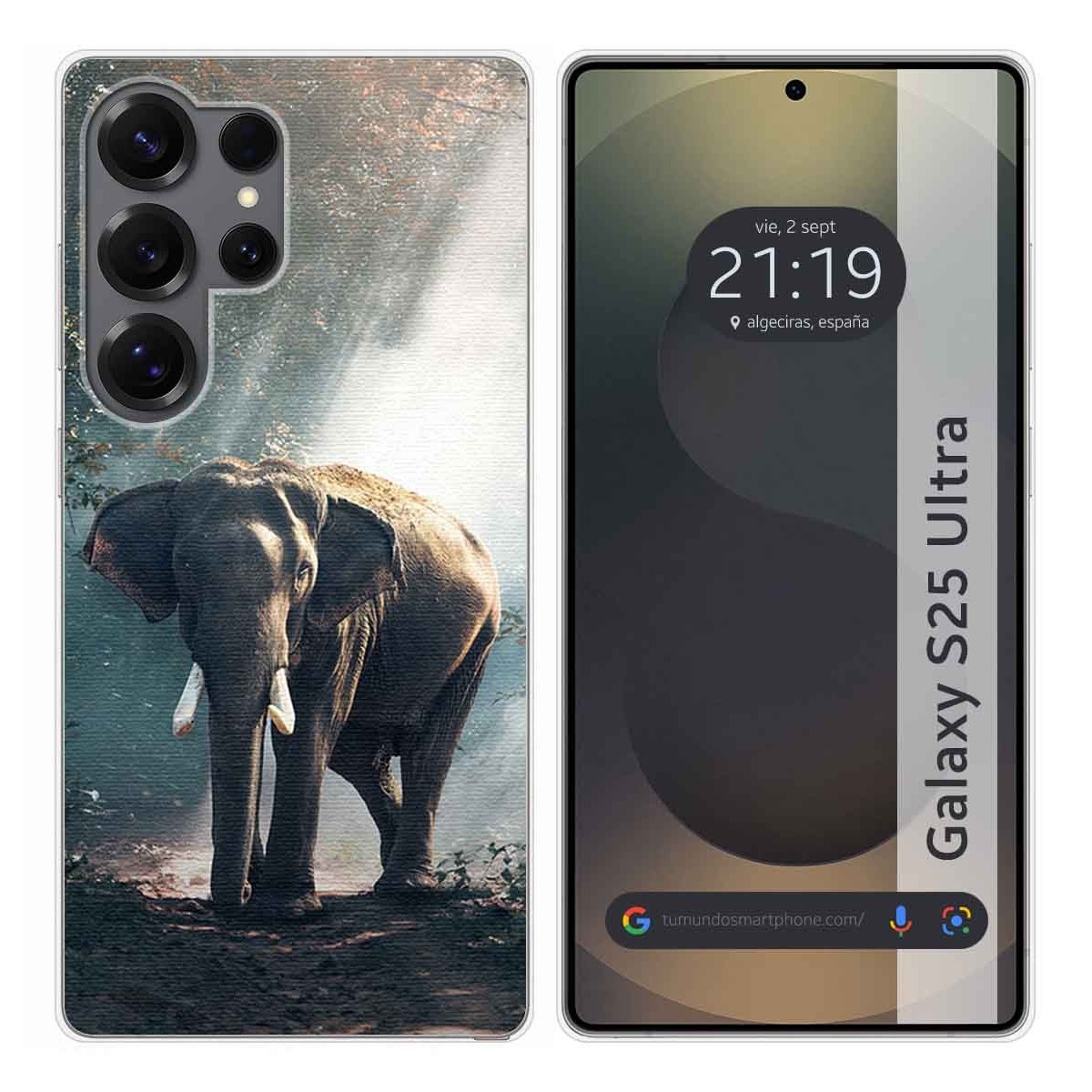 Funda Silicona para Samsung Galaxy S25 Ultra 5G diseño Elefante Dibujos