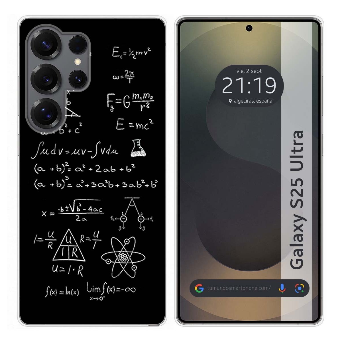 Funda Silicona para Samsung Galaxy S25 Ultra 5G diseño Formulas Dibujos