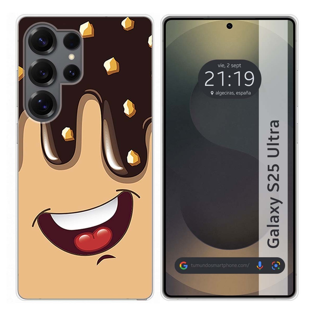 Funda Silicona para Samsung Galaxy S25 Ultra 5G diseño Helado Chocolate Dibujos