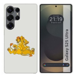 Funda Silicona para Samsung Galaxy S25 Ultra 5G diseño Leones Dibujos