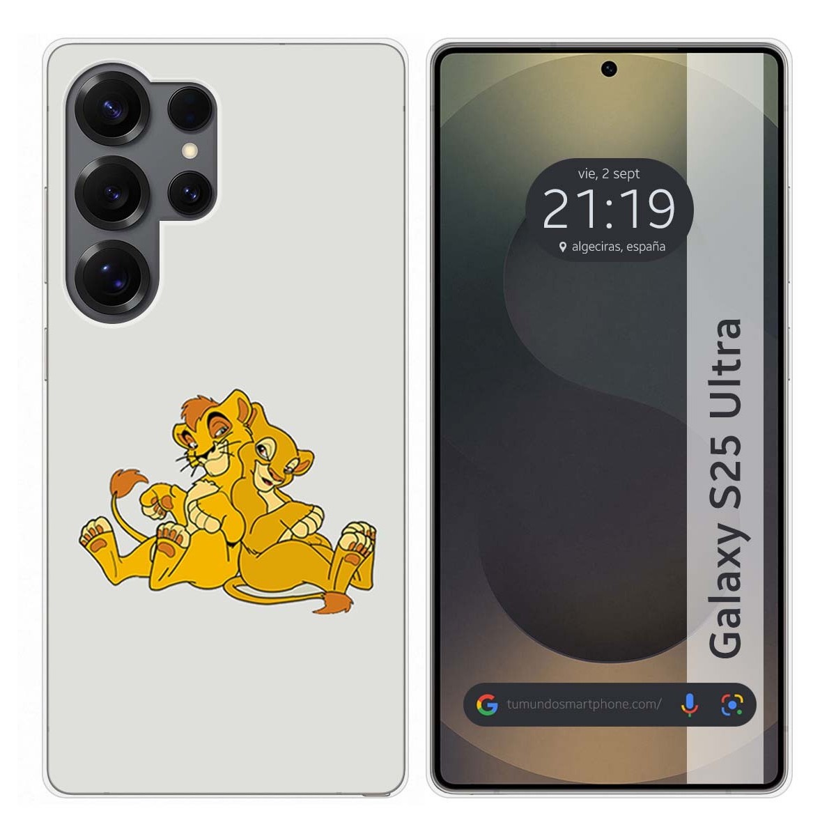 Funda Silicona para Samsung Galaxy S25 Ultra 5G diseño Leones Dibujos