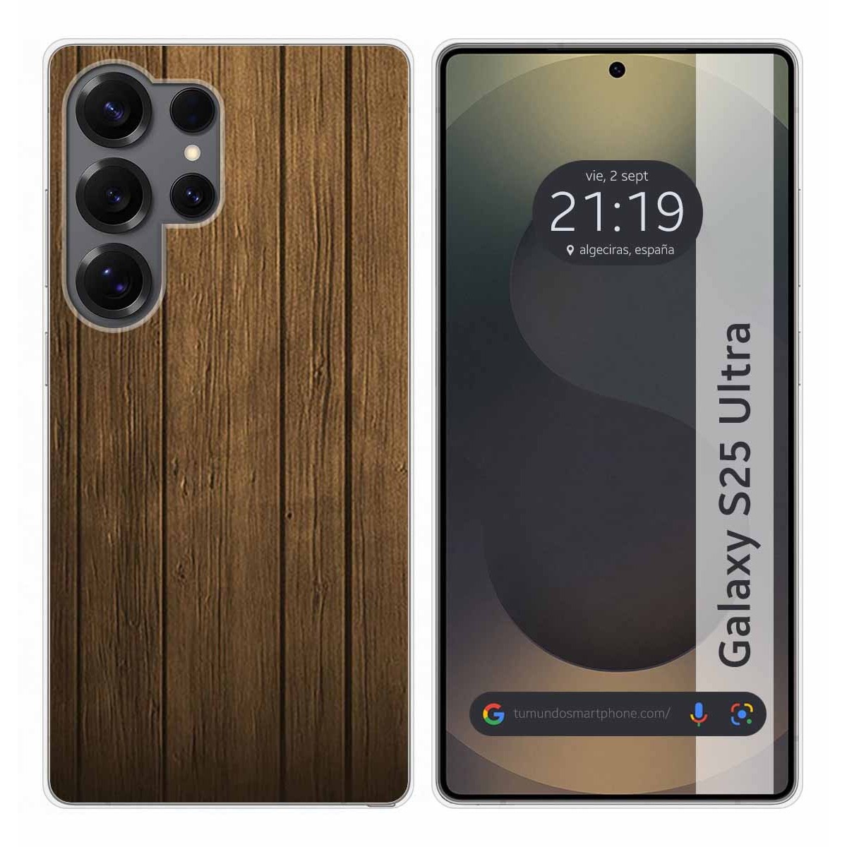 Funda Silicona para Samsung Galaxy S25 Ultra 5G diseño Madera Dibujos