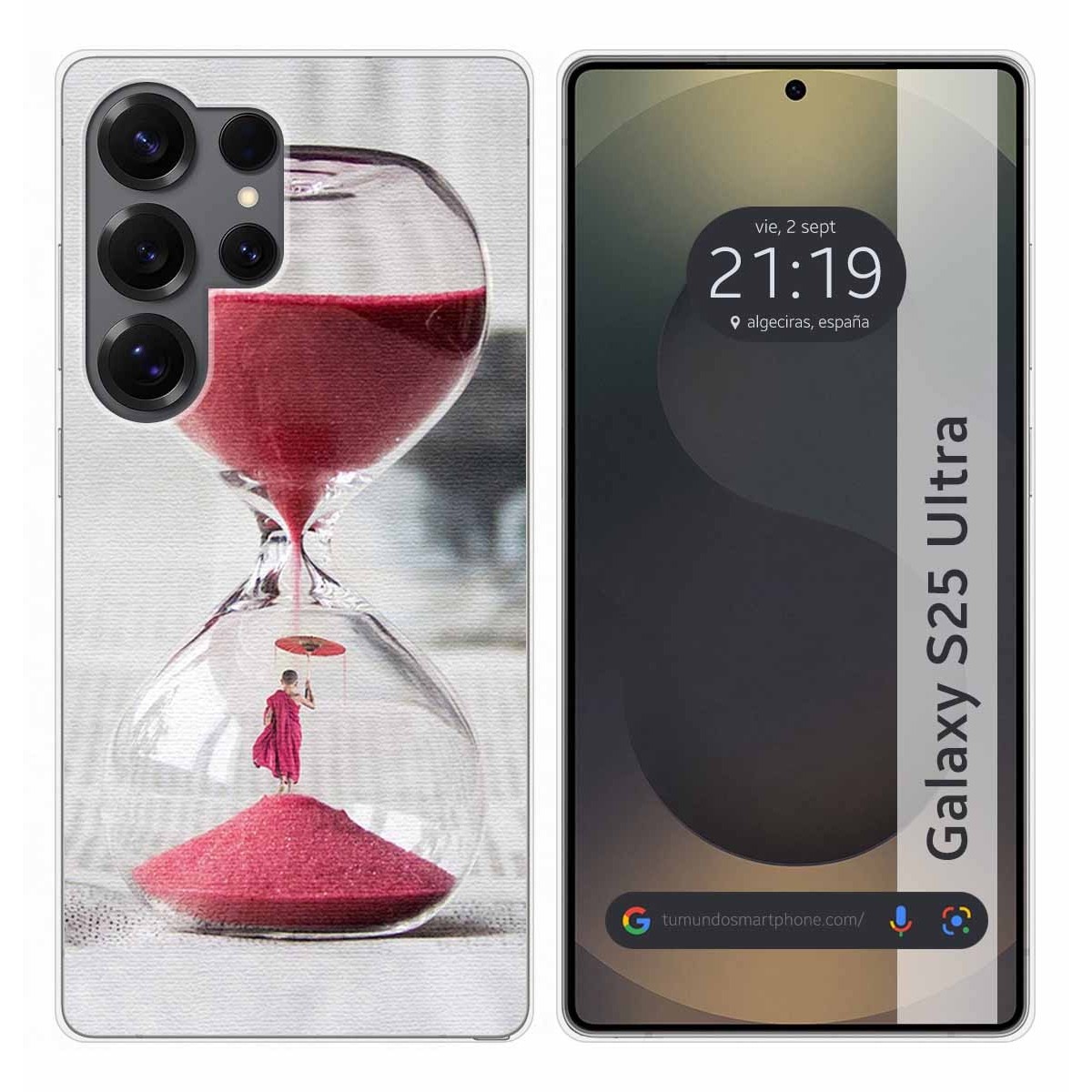 Funda Silicona para Samsung Galaxy S25 Ultra 5G diseño Reloj Dibujos