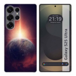 Funda Silicona para Samsung Galaxy S25 Ultra 5G diseño Tierra Dibujos