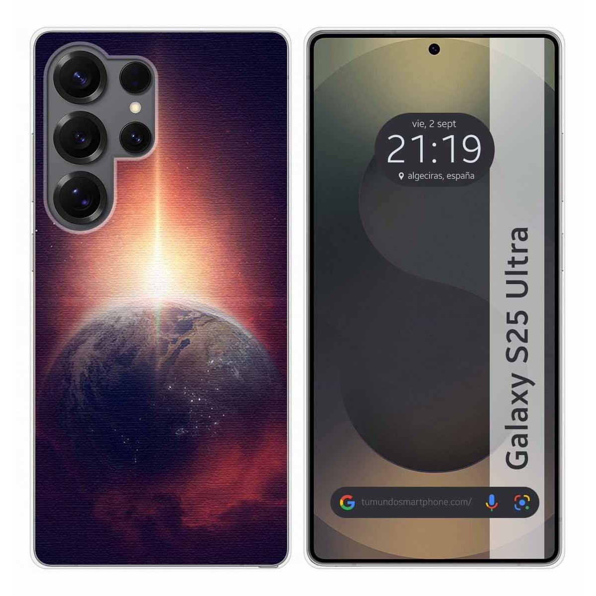 Funda Silicona para Samsung Galaxy S25 Ultra 5G diseño Tierra Dibujos