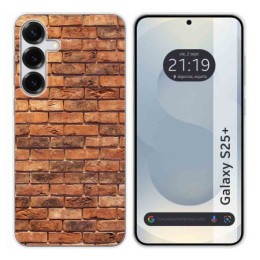 Funda Silicona para Samsung Galaxy S25+ Plus 5G diseño Ladrillo 04 Dibujos