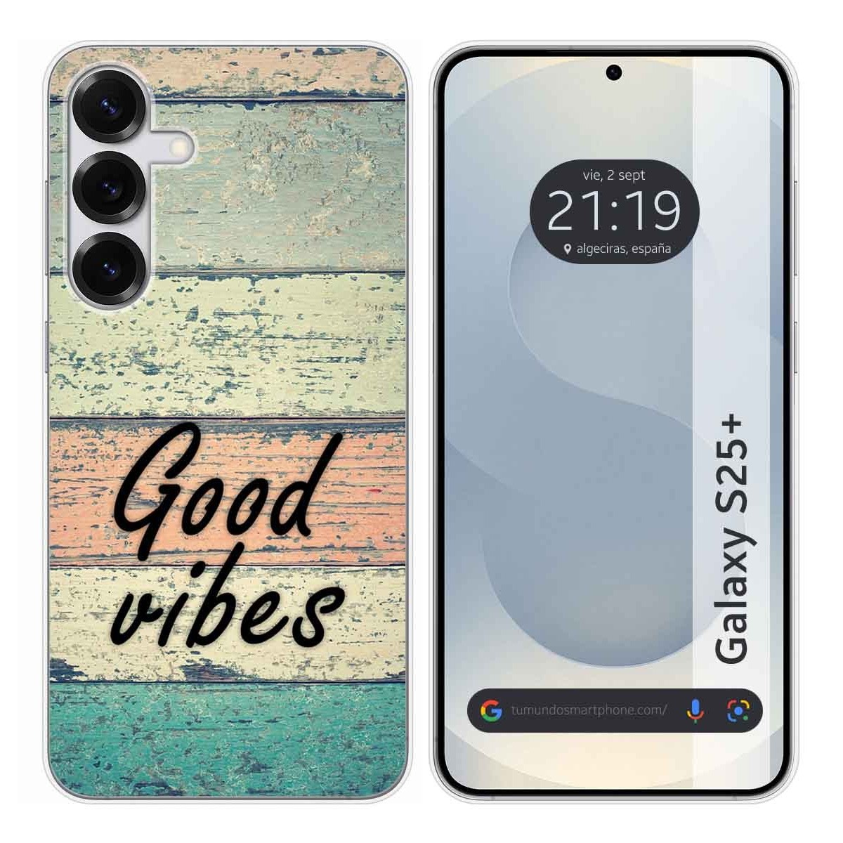 Funda Silicona para Samsung Galaxy S25+ Plus 5G diseño Madera 01 Dibujos