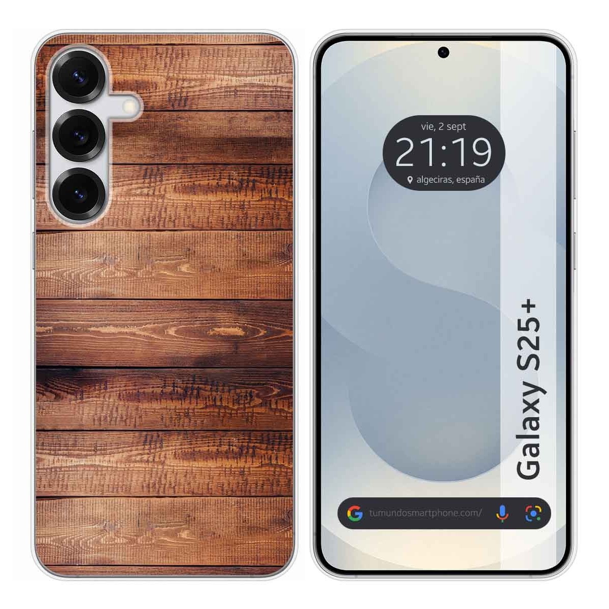 Funda Silicona para Samsung Galaxy S25+ Plus 5G diseño Madera 02 Dibujos