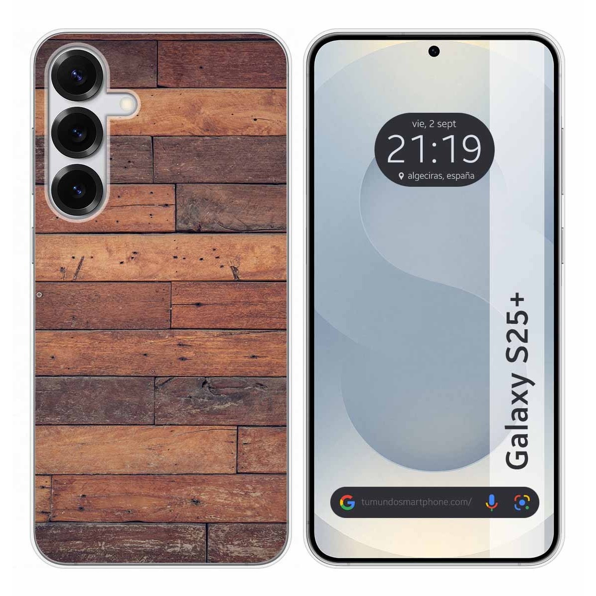 Funda Silicona para Samsung Galaxy S25+ Plus 5G diseño Madera 03 Dibujos