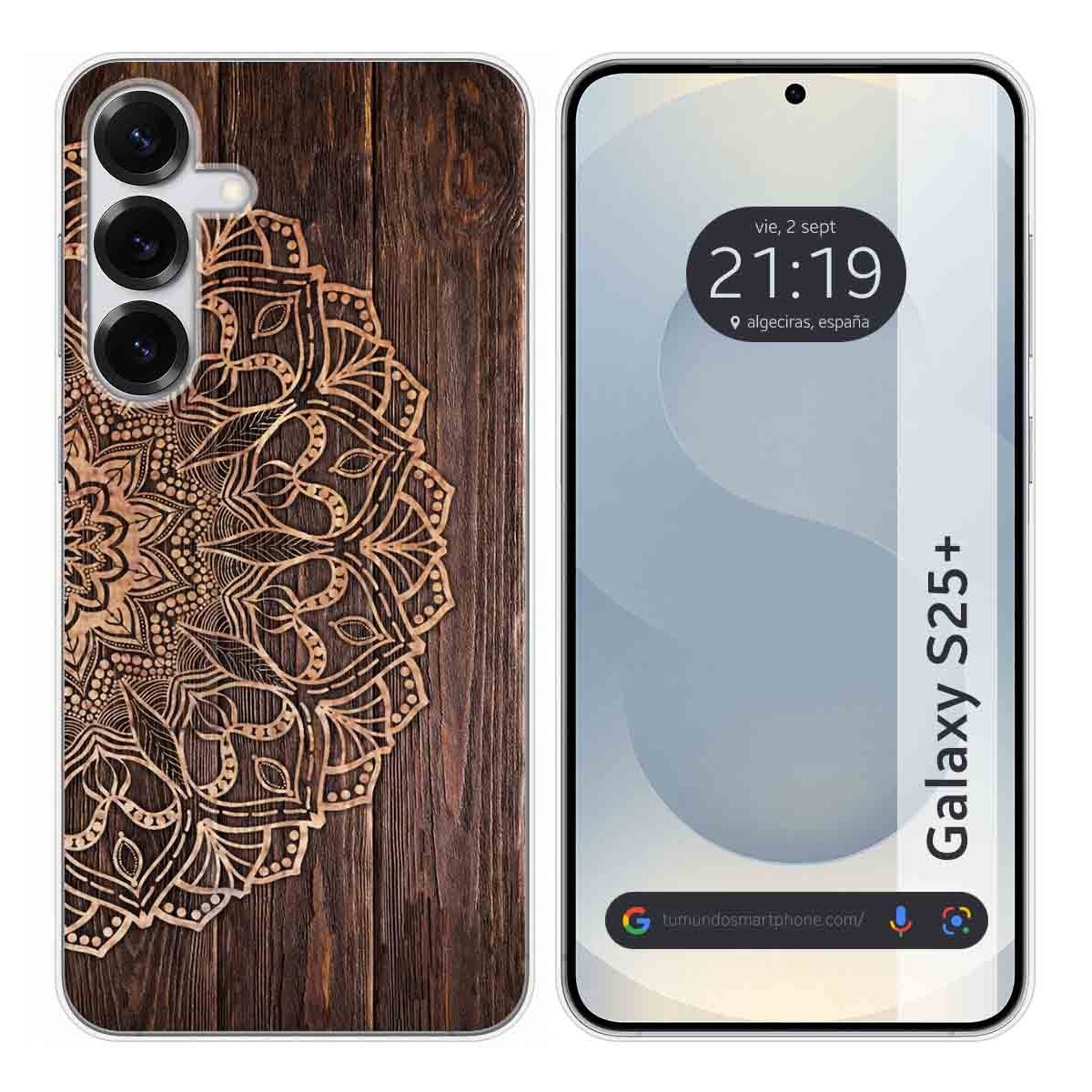 Funda Silicona para Samsung Galaxy S25+ Plus 5G diseño Madera 06 Dibujos