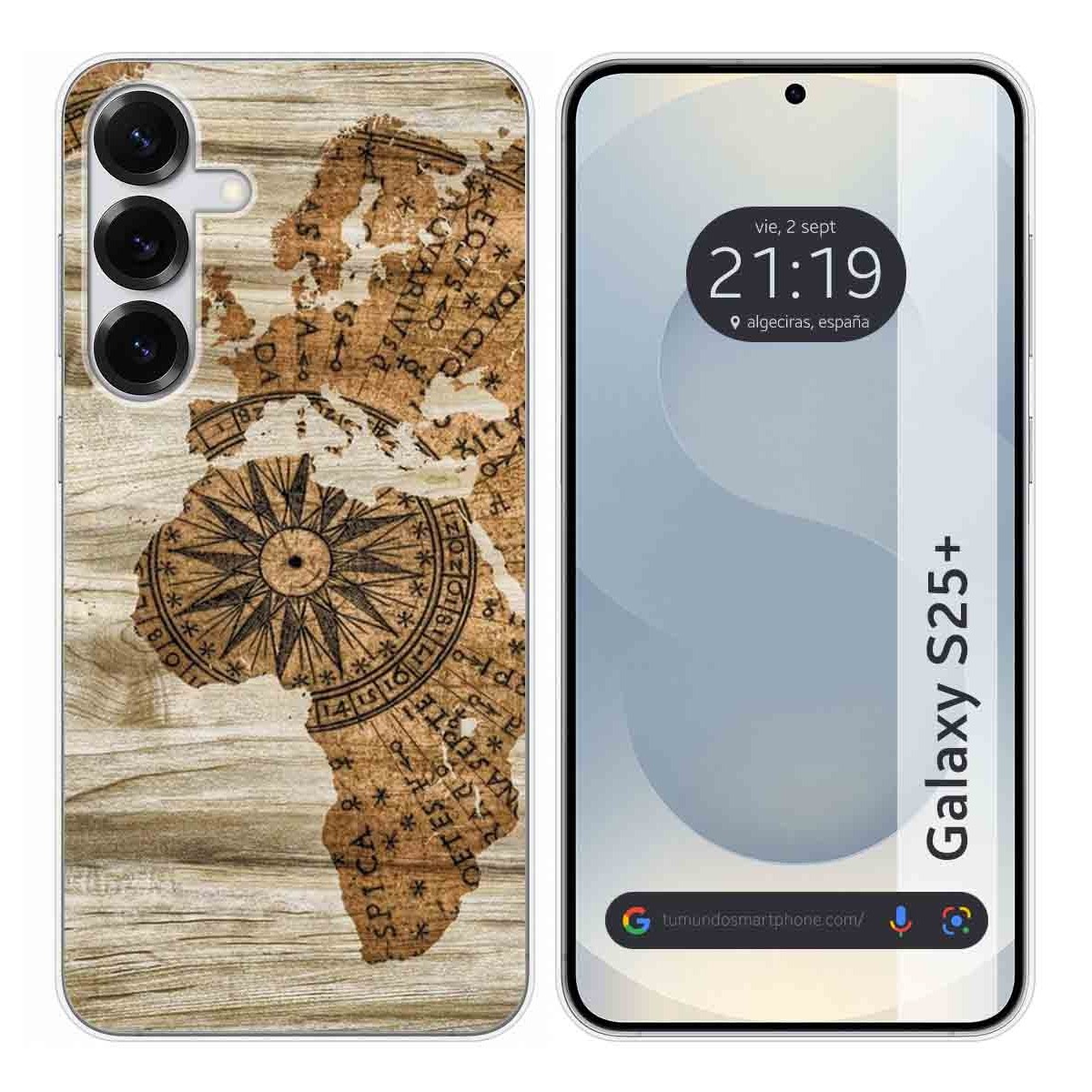 Funda Silicona para Samsung Galaxy S25+ Plus 5G diseño Madera 07 Dibujos