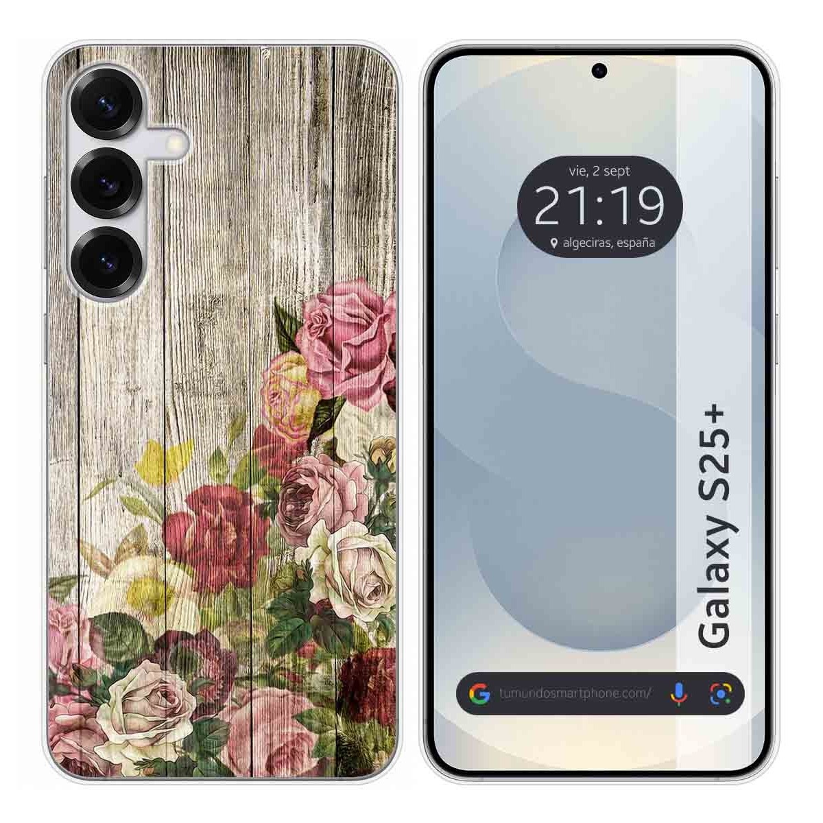 Funda Silicona para Samsung Galaxy S25+ Plus 5G diseño Madera 08 Dibujos