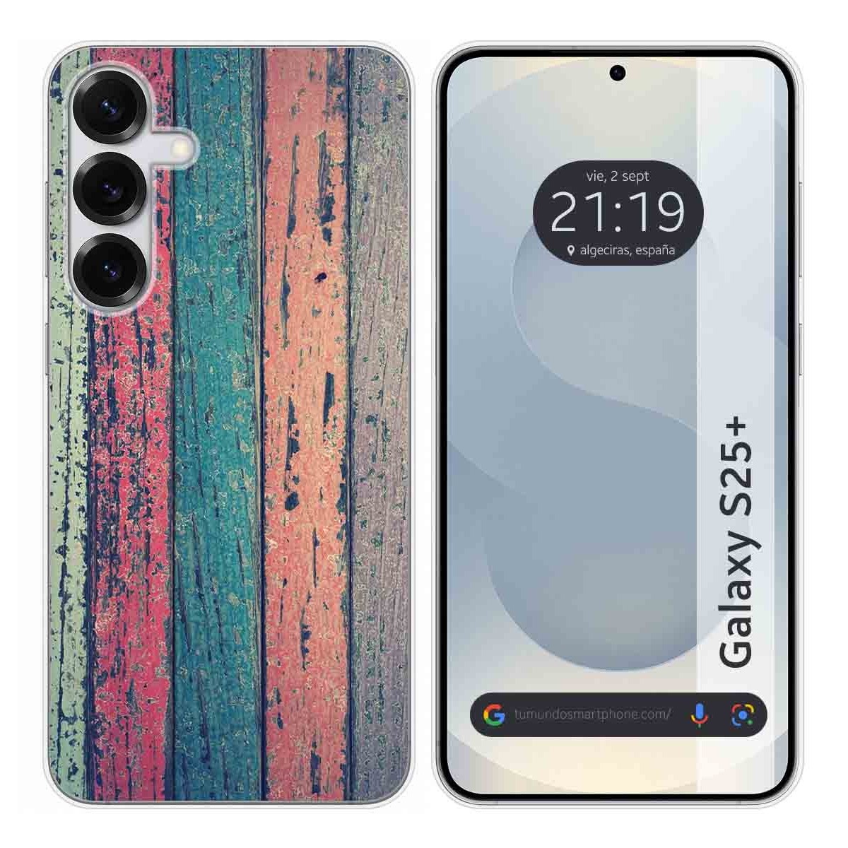 Funda Silicona para Samsung Galaxy S25+ Plus 5G diseño Madera 10 Dibujos
