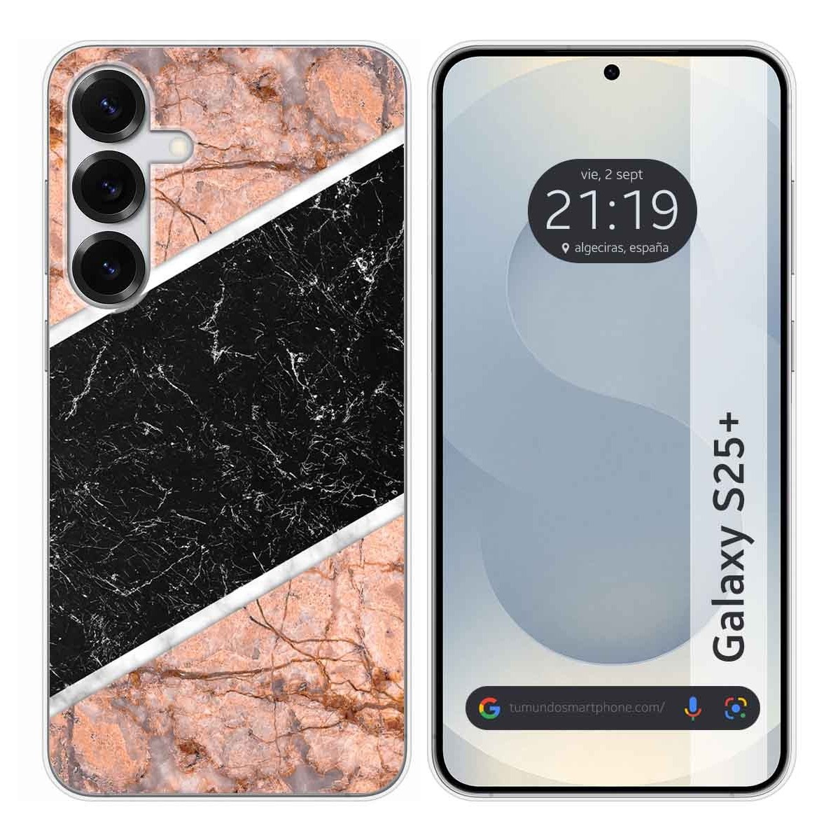 Funda Silicona para Samsung Galaxy S25+ Plus 5G diseño Mármol 07 Dibujos