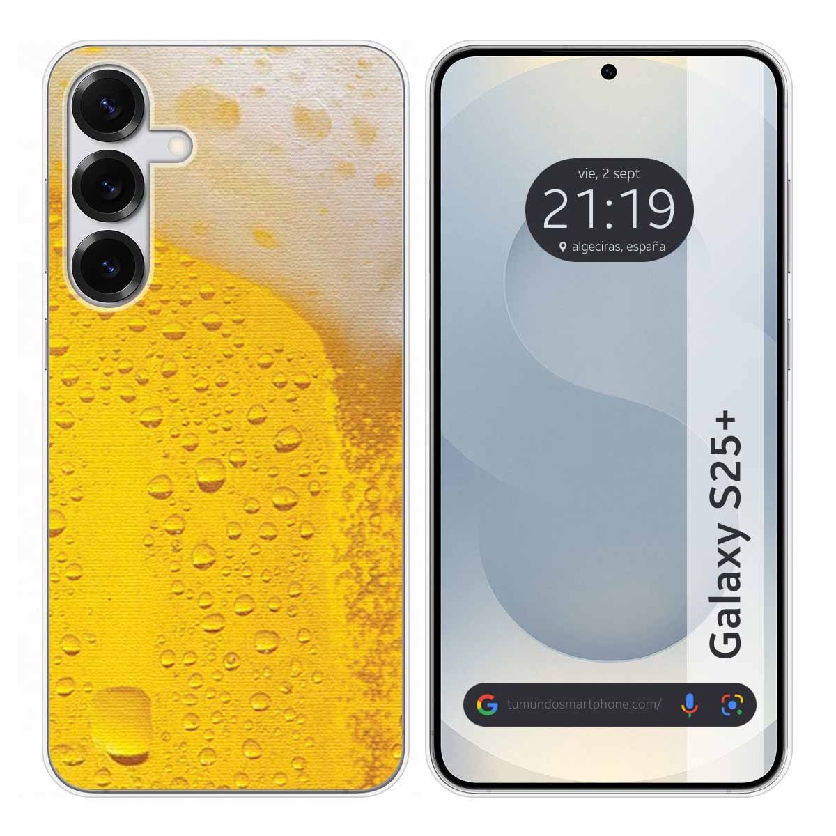 Funda Silicona para Samsung Galaxy S25+ Plus 5G diseño Cerveza Dibujos