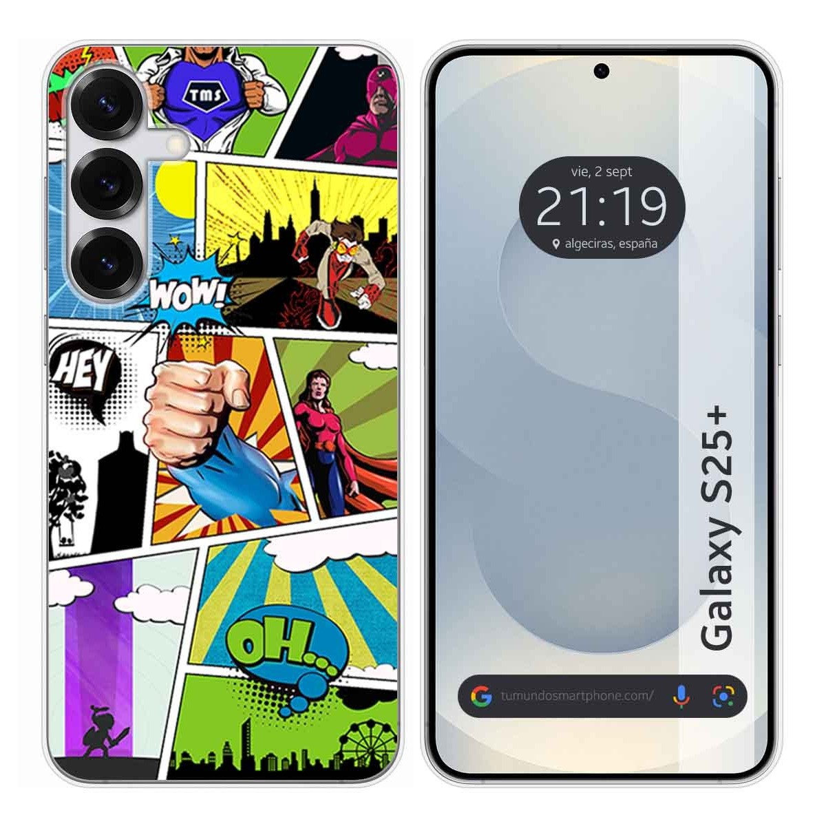 Funda Silicona para Samsung Galaxy S25+ Plus 5G diseño Comic Dibujos
