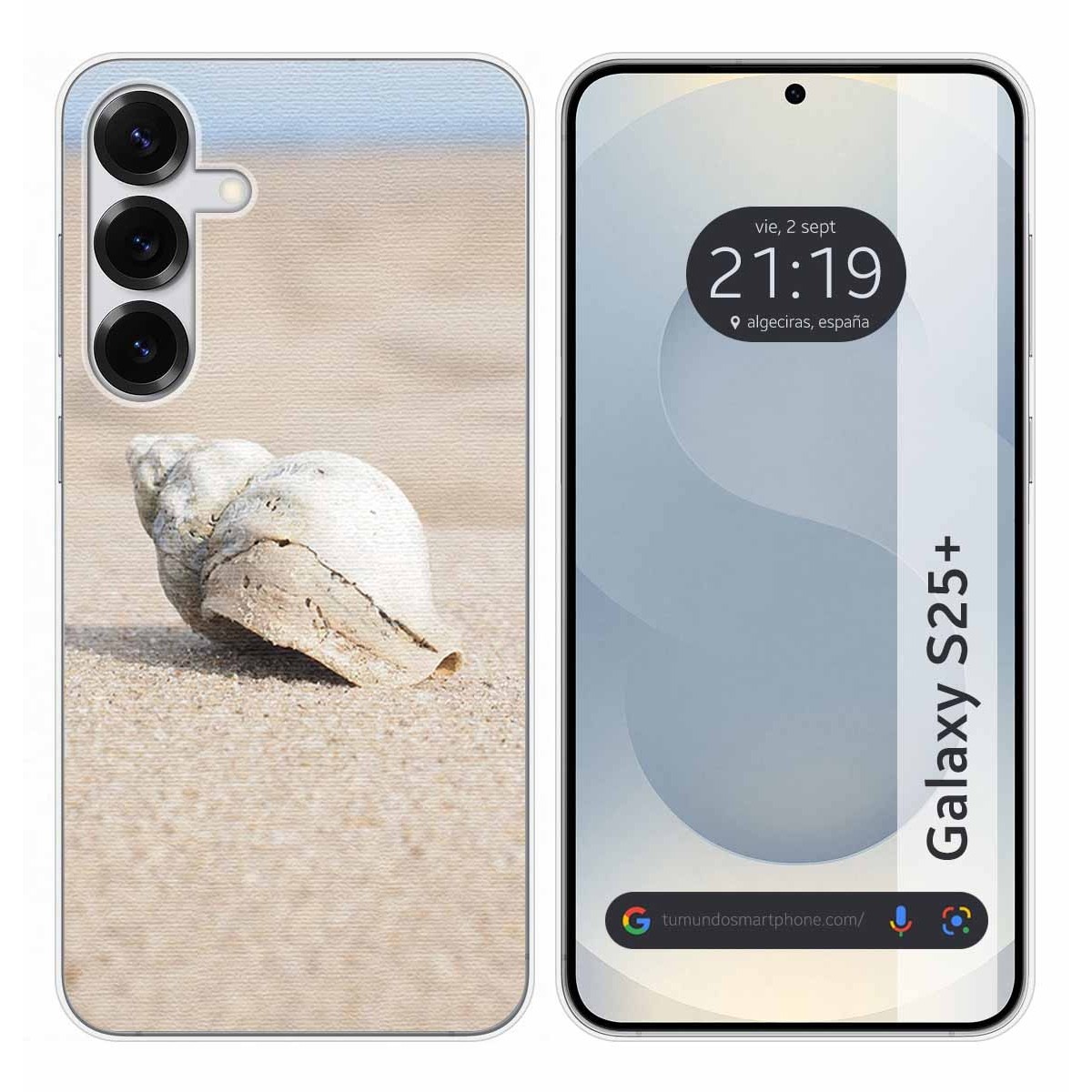 Funda Silicona para Samsung Galaxy S25+ Plus 5G diseño Concha Dibujos