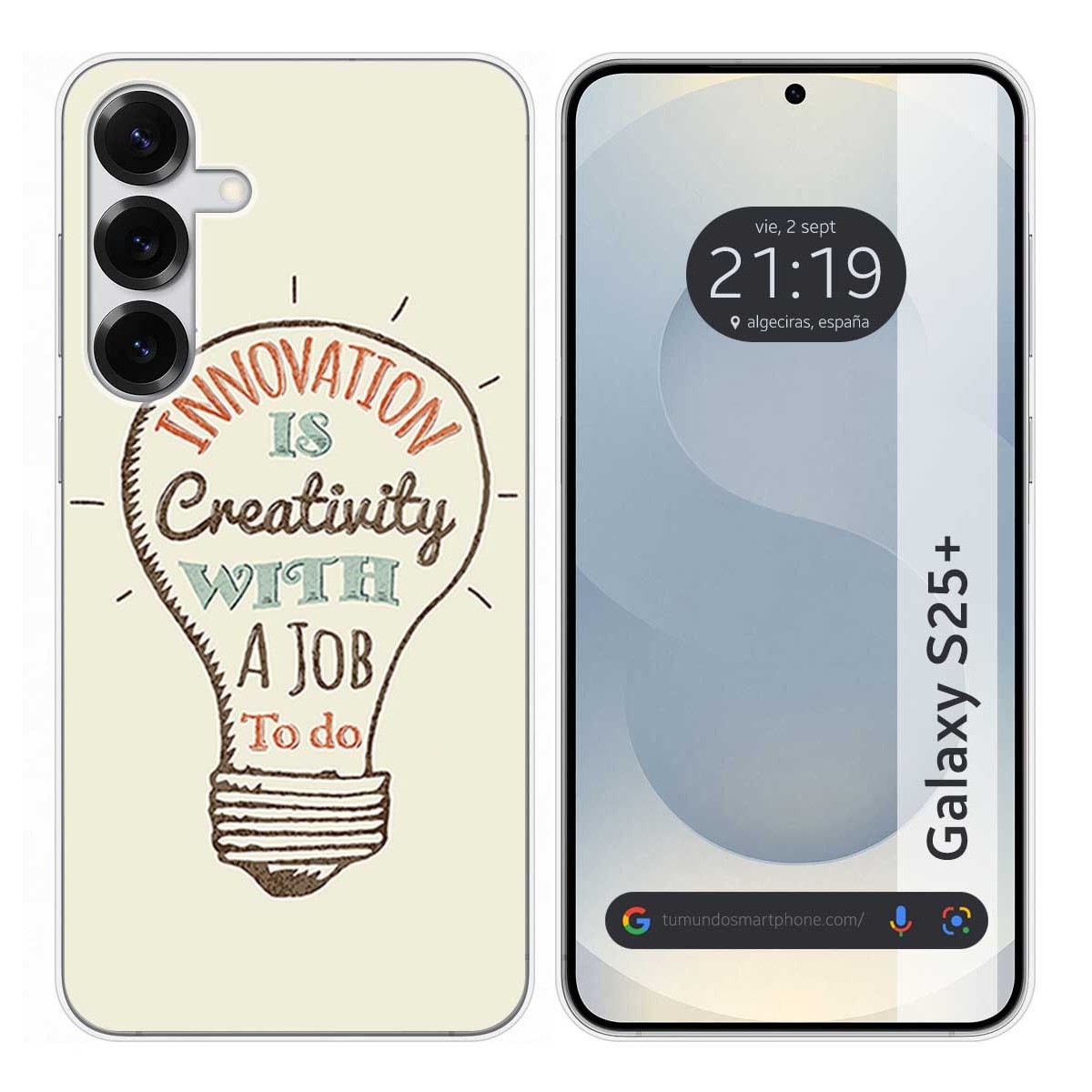 Funda Silicona para Samsung Galaxy S25+ Plus 5G diseño Creativity Dibujos