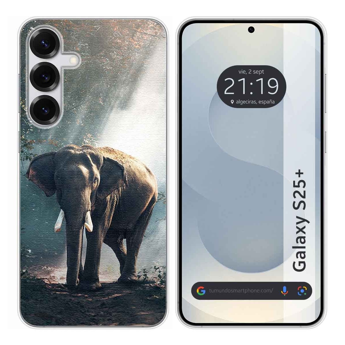 Funda Silicona para Samsung Galaxy S25+ Plus 5G diseño Elefante Dibujos