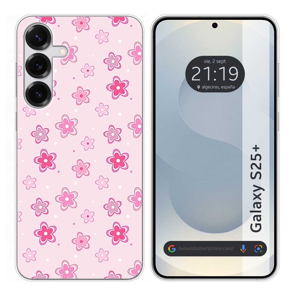 Funda Silicona para Samsung Galaxy S25+ Plus 5G diseño Flores Dibujos