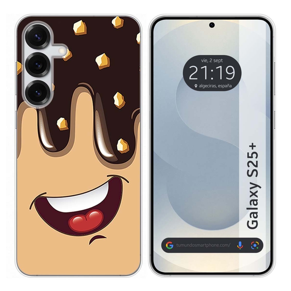 Funda Silicona para Samsung Galaxy S25+ Plus 5G diseño Helado Chocolate Dibujos