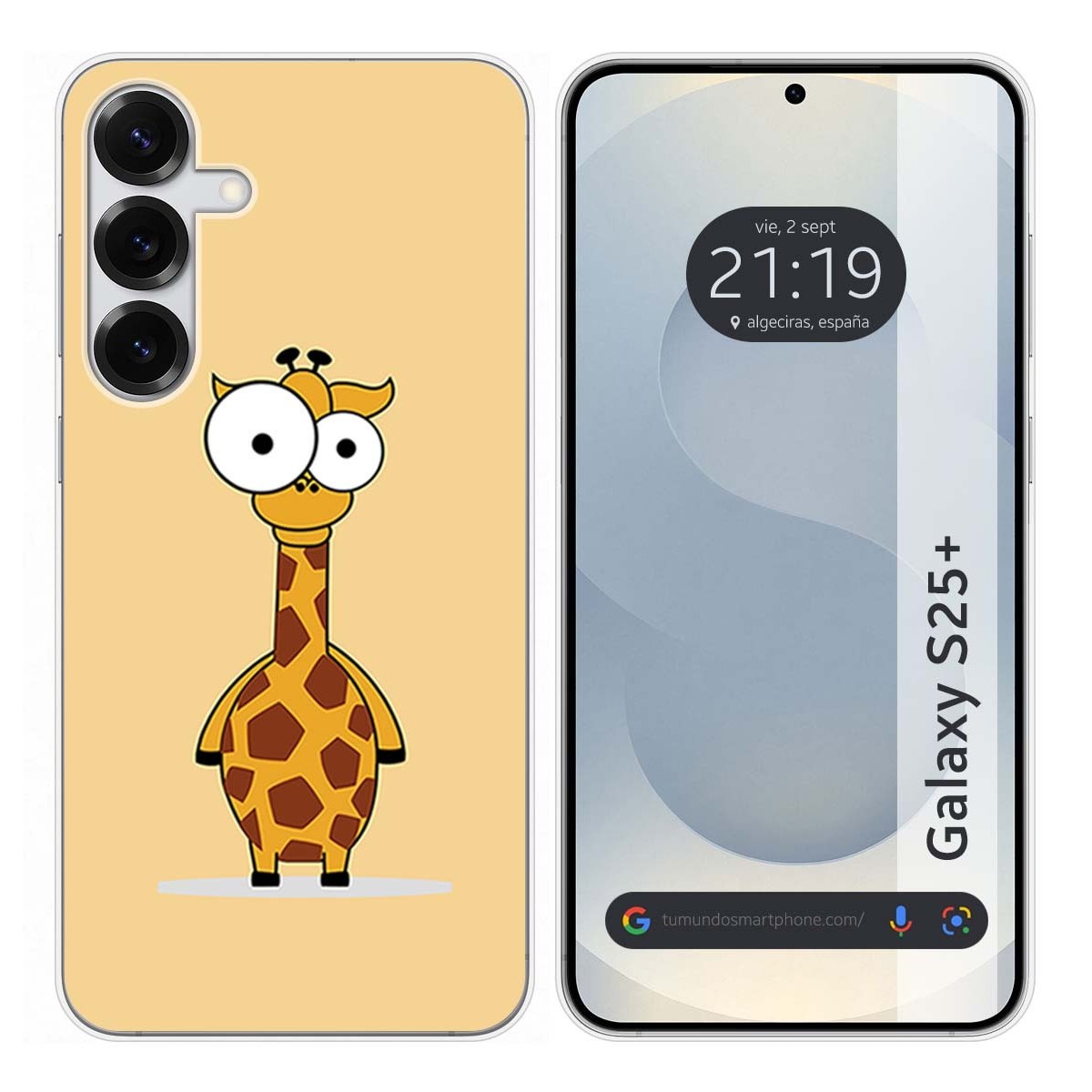 Funda Silicona para Samsung Galaxy S25+ Plus 5G diseño Jirafa Dibujos