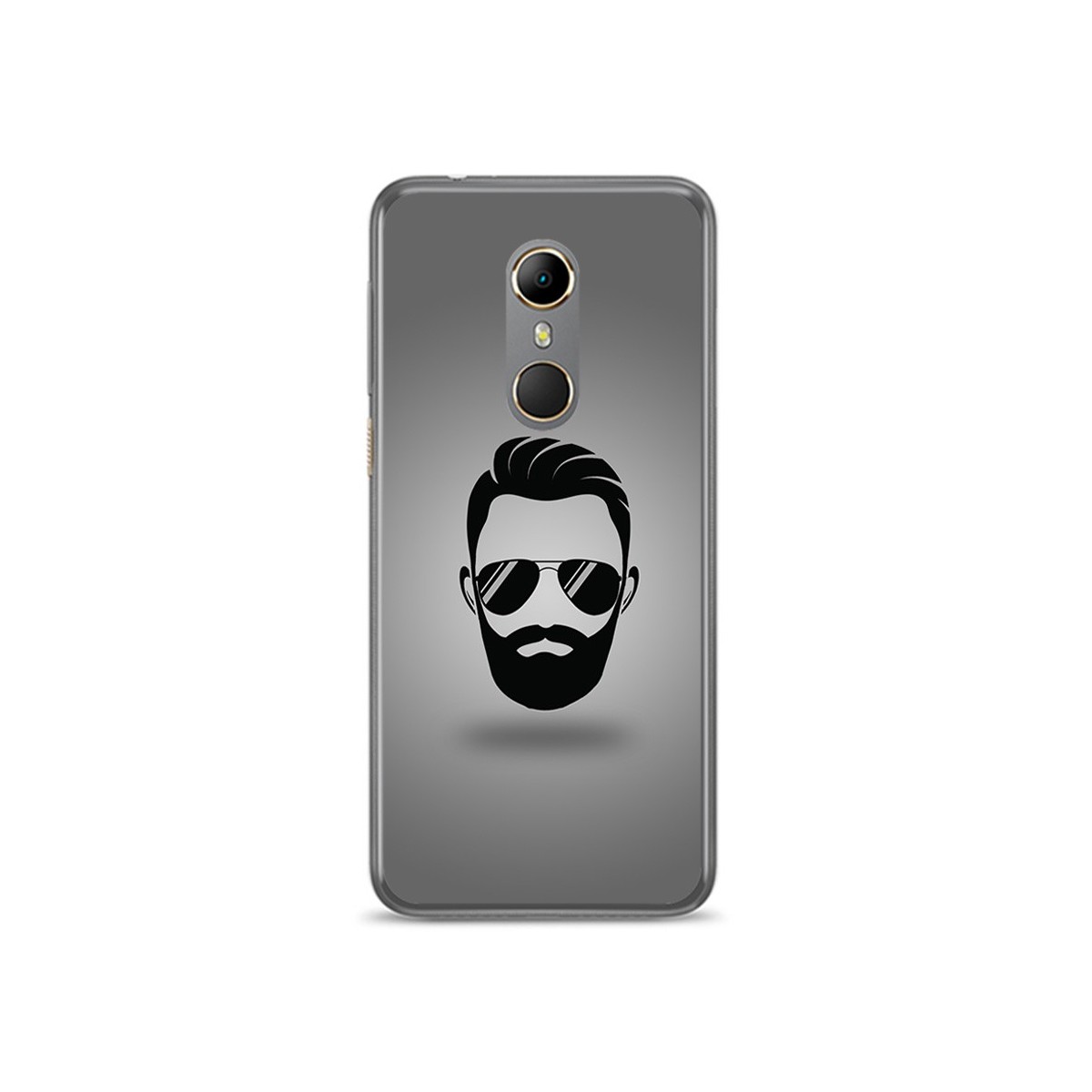 Funda Gel Tpu para Vodafone Smart N9 Diseño Barba Dibujos