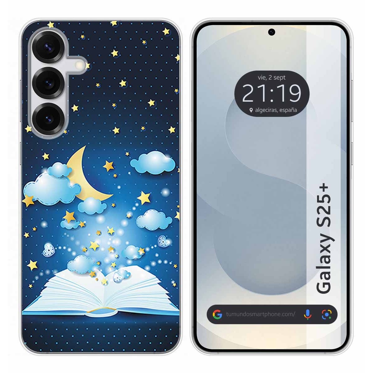 Funda Silicona para Samsung Galaxy S25+ Plus 5G diseño Libro Cuentos Dibujos