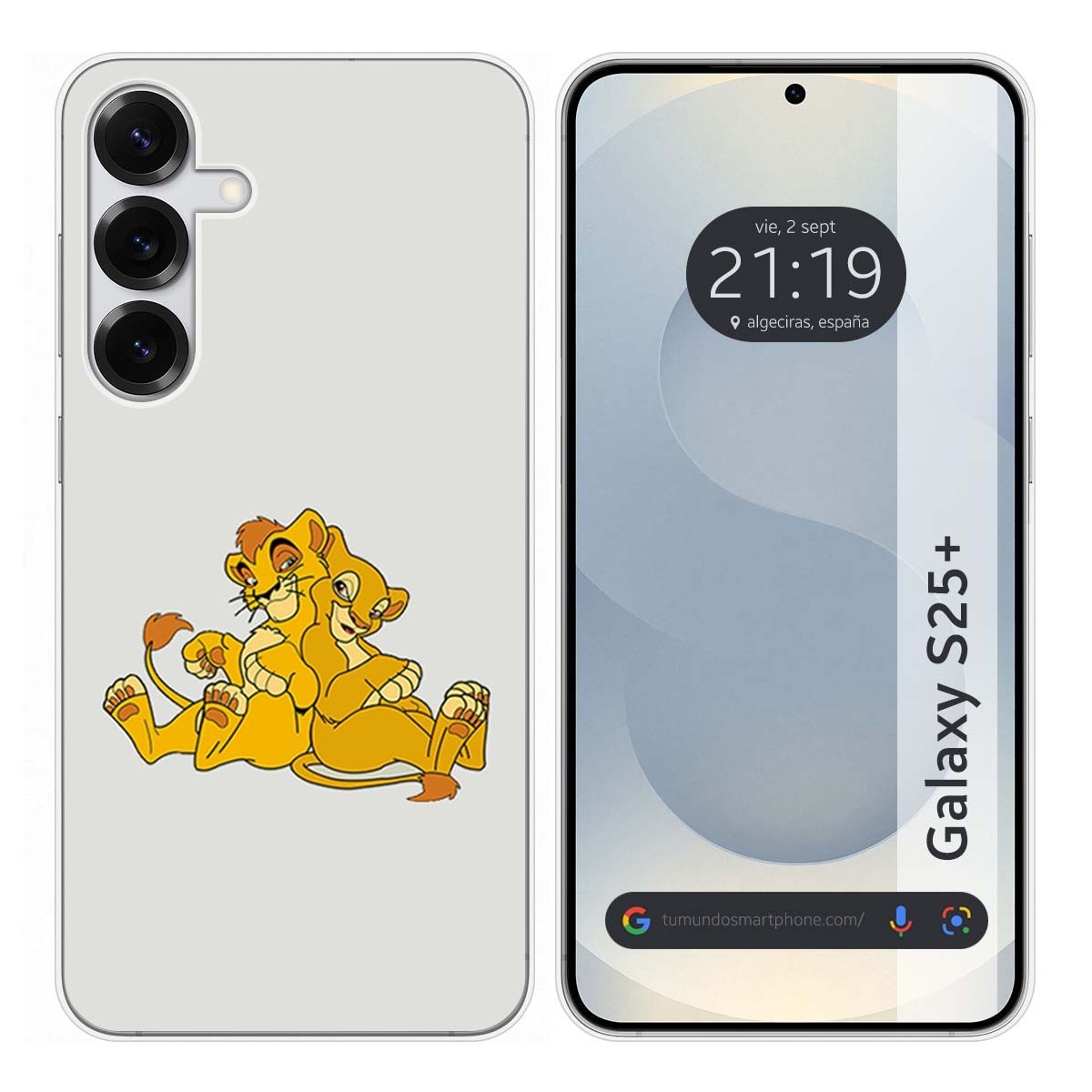 Funda Silicona para Samsung Galaxy S25+ Plus 5G diseño Leones Dibujos