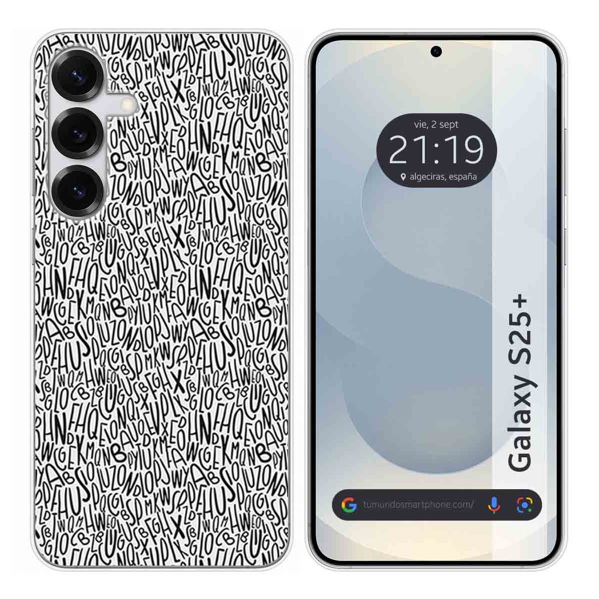 Funda Silicona para Samsung Galaxy S25+ Plus 5G diseño Letras Dibujos