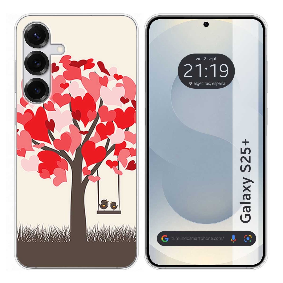 Funda Silicona para Samsung Galaxy S25+ Plus 5G diseño Pajaritos Dibujos