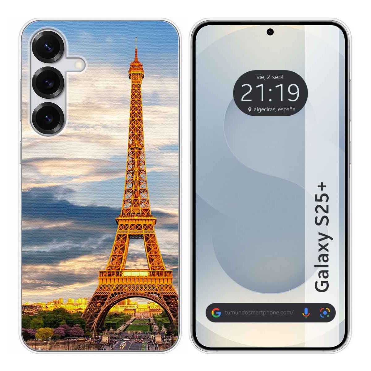 Funda Silicona para Samsung Galaxy S25+ Plus 5G diseño Paris Dibujos