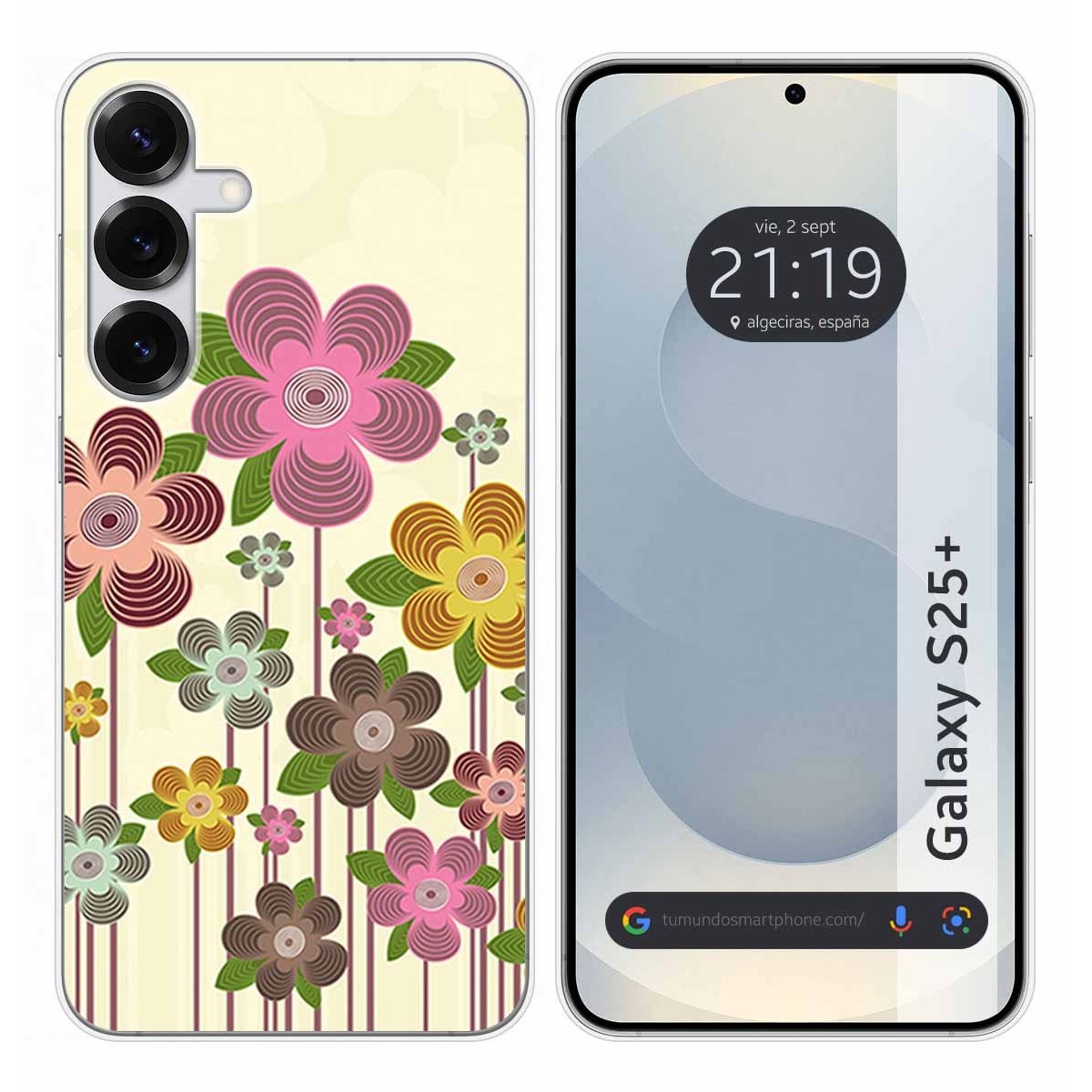 Funda Silicona para Samsung Galaxy S25+ Plus 5G diseño Primavera En Flor Dibujos