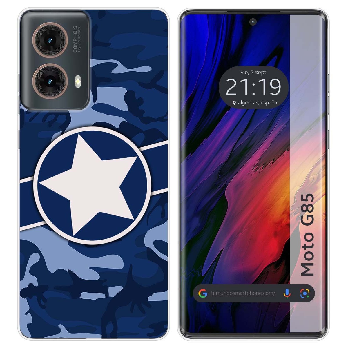 Funda Silicona para Motorola Moto G85 5G diseño Camuflaje 03 Dibujos