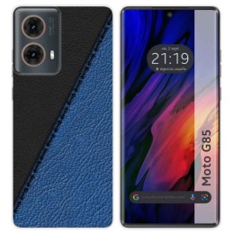 Funda Silicona para Motorola Moto G85 5G diseño Cuero 02 Dibujos
