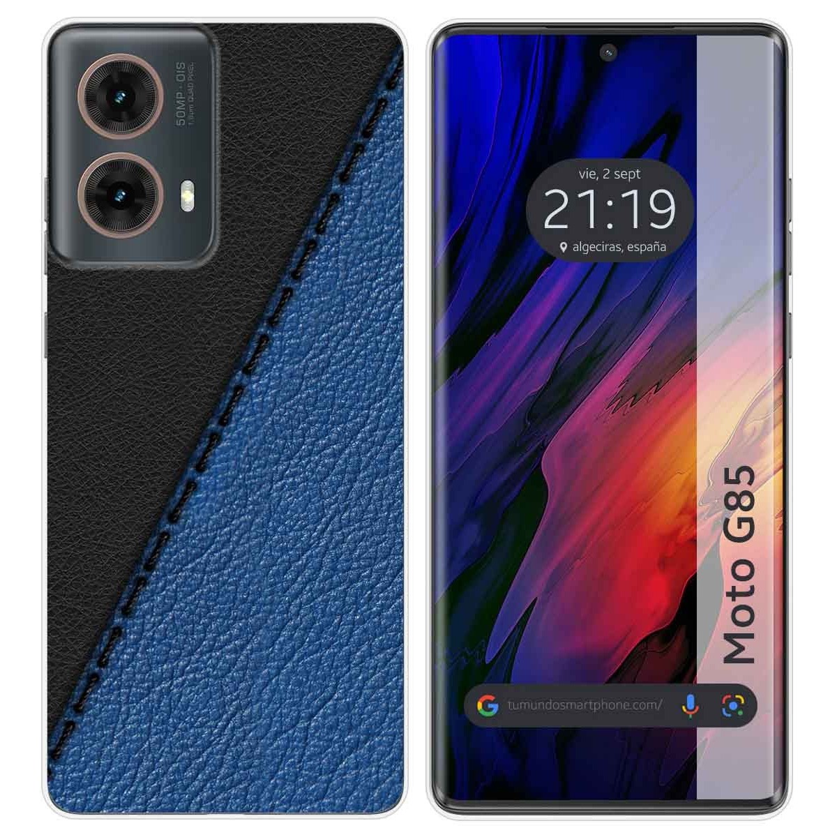 Funda Silicona para Motorola Moto G85 5G diseño Cuero 02 Dibujos